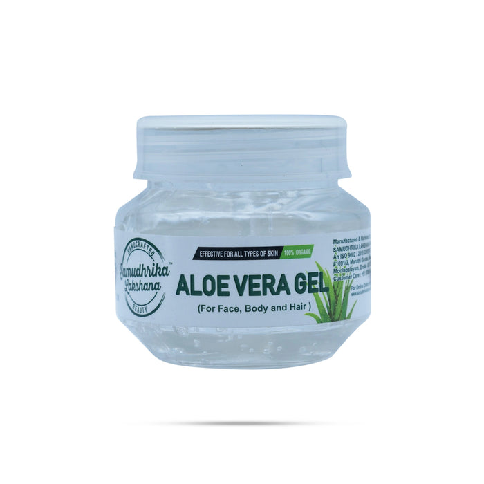 Samudhrika Lakshana Aloevera Gel - 100 Gms | Skin Care/ White Colour & Natural Aloe Vera Gel for Body And Hair - Skin Care
