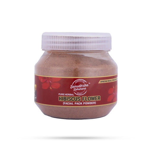 Samudhrika Lakshana Hibiscus Powder -100 Gms | Facial Pack Powder / Hibiscus Flower Powder for Glowing face - Hair care