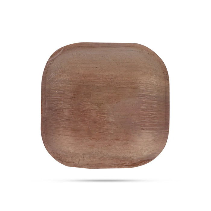 Areca Leaf Plate - 10 Pcs Set - Square Bowl - 5x5 Inch - Eco Friendly Plates & Cups