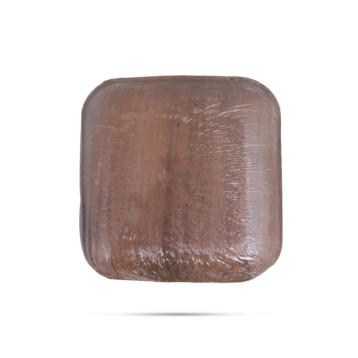 Areca Leaf Plate Set - 9 x 9 Inches | 10 Pcs/ Areca Palm Plates/ Square Shape Areca Plates - Eco Friendly Plates & Cups