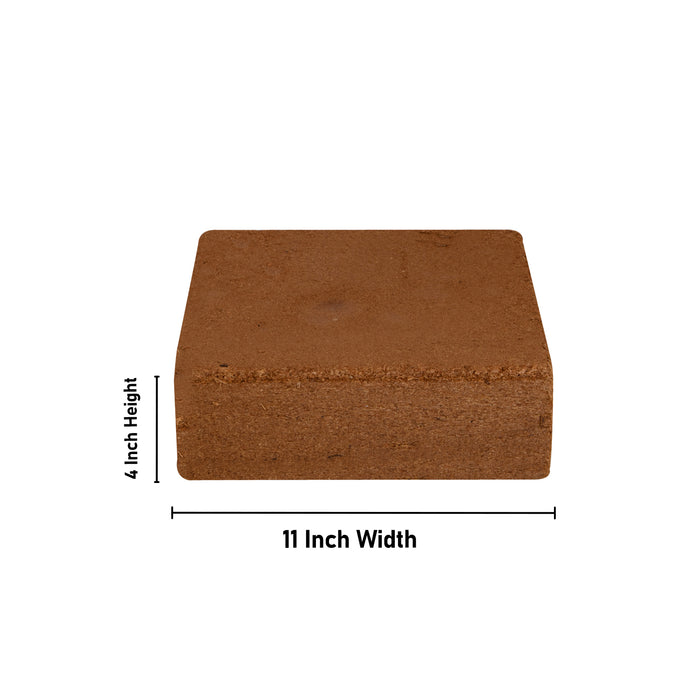 Coco Peat - 4 x 11 Inches | Coco Peat Block/ Cocopeat for Plants