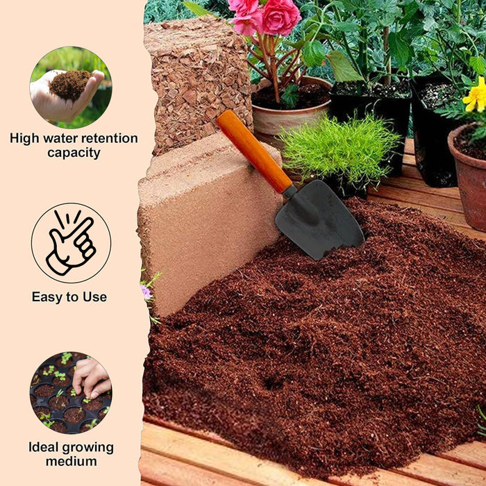 Coco Peat - 4 x 11 Inches | Coco Peat Block/ Cocopeat for Plants