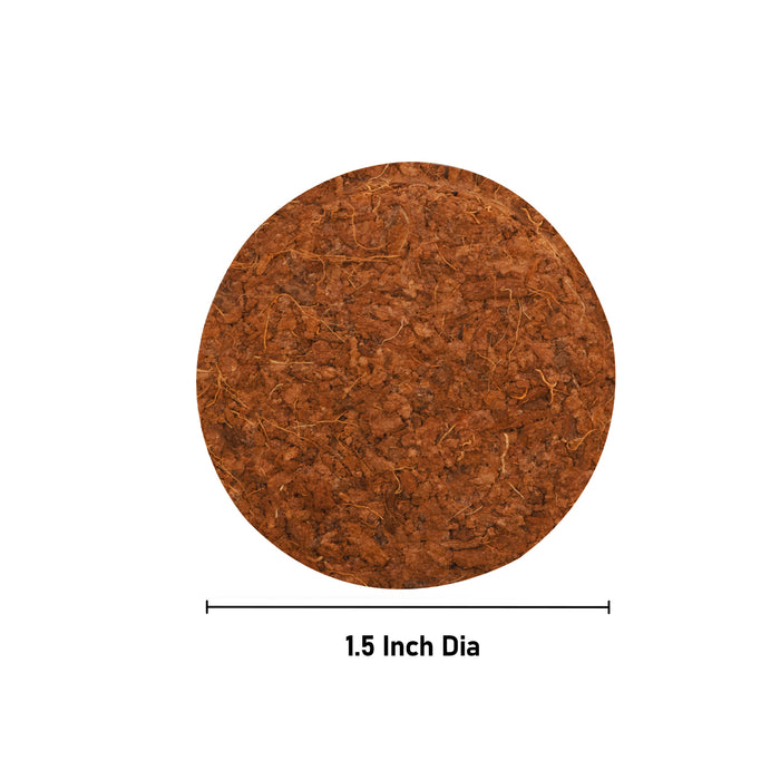 Coco Peat -1.5 Inches | Coco Peat Coin/ Cocopeat for Plants - Gardening