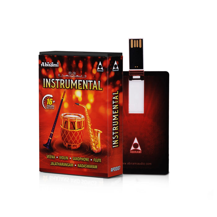 Instrumental Music Card | Usb Music Stick/ Music Pen Drive/ Songs Pendrive for Home - Music USB