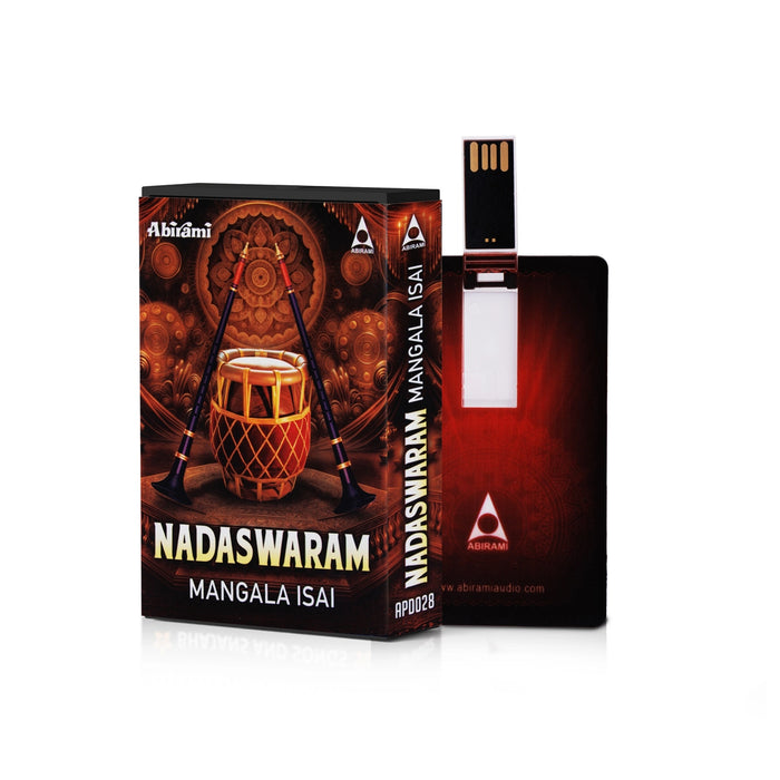 Nadaswaram Mangala Isai Music Card | Usb Music Stick/ Music Pen Drive/ Songs Pendrive for Home - Music USB