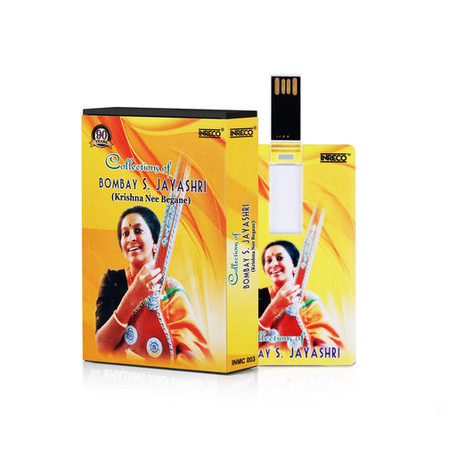 Krishna Nee Begane Music Card | Bombay S. Jayashri/ Music Pen Drive/ Usb Music Stick/ Songs Pendrive for Home - Music USB