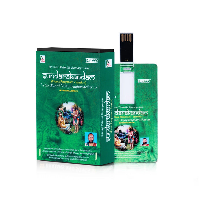Sundarakandam-Moola Parayanam-Sanskrit | Music Card/Velur Eunni Vijayaraghavachariyar/Usb Music Stick for Home - Music USB