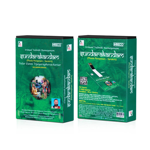 Sundarakandam-Moola Parayanam-Sanskrit | Music Card/Velur Eunni Vijayaraghavachariyar/Usb Music Stick for Home - Music USB
