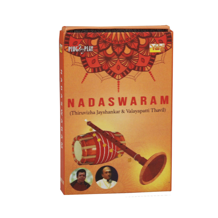 Nadaswaram USB Music Stick | Thiruvizha Jayshankar & Valayapatti Thavil Music Card For Devotional Listening - Music USB