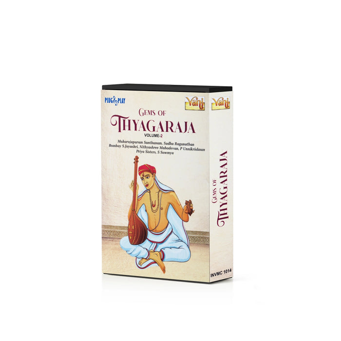 Gems Of Thyagaraja Music Card - Volume 2 | Santhanam,Sudha Ragunathan/Music Pen Drive/ Usb Music Stick for Home - Music USB