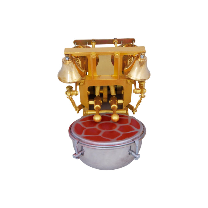 Electric Temple Drum Bell - 8.5 x 14 Inches | Temple Drum Bell/ Electric Bell for Temple - Electric Drums