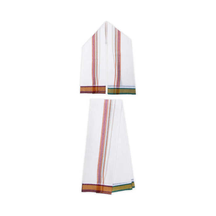 Angavastra - 1.8 Mtrs | Mayilkan Border Towel / Thundu / Kasavu Shawl for Men