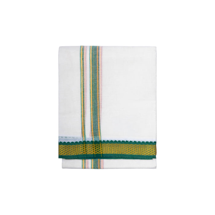 Angavastram - 2 Mtrs | Mayilkan Border Towel / Thundu / Kasavu Shawl for Men
