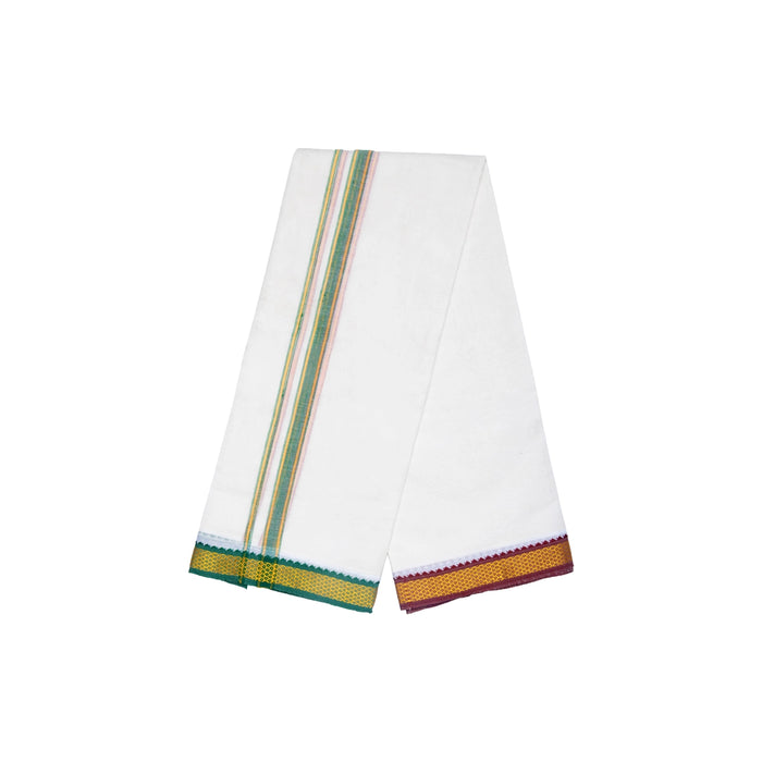 Angavastram - 2 Mtrs | Mayilkan Border Towel / Thundu / Kasavu Shawl for Men