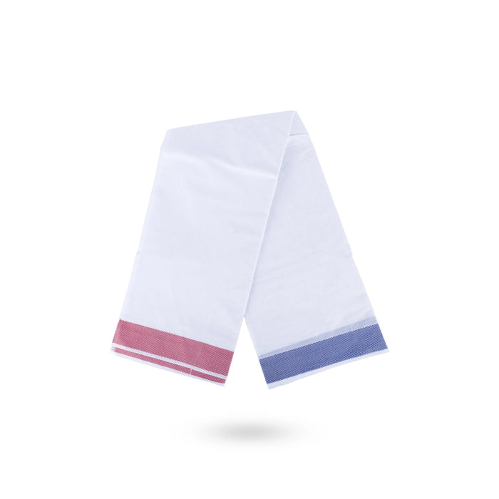 Veshti - 4 Mtrs | White Colour Dhothi/ Cotton Vesti/ Traditional Mundu for Men