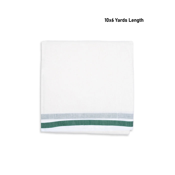 Veshti - 10 x 6 Yards | Karigam Gundanchi Border Dhoti/ Vesti for Men - Veshti & Dhoti