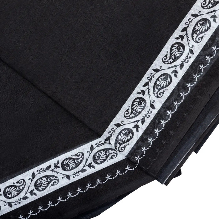 Saree - 5.5 Mtrs | Cotton ayyappan Saree / Black Saree / Iyyapan Saree for Women