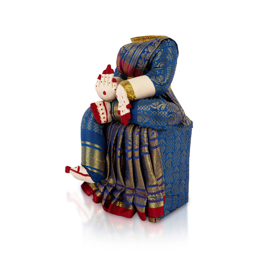 Wood Varalakshmi Stand - 11 X 5 Inches | Varalakshmi Decoration Stand/ Ammavari Stand/ Pooja Stand For Pooja Decor - Neck & Body Accessories