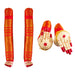 Varalakshmi Hand and Leg Set - 13 x 1.5 Inches | Cloth & Jari Design Hastam Padham for Deity Decor - Deity Jewellery & Vastra Sets