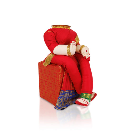 Wood Varalakshmi Stand - 13 x 6 Inches | Varalakshmi Decoration Stand/ Ammavari Stand/ Pooja Stand For Pooja Decor - Neck & Body Accessories