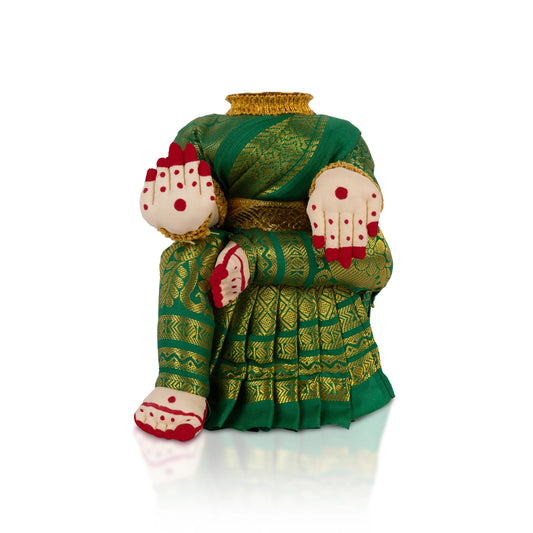 Wood Varalakshmi Stand - 7 X 4 Inches | Varalakshmi Decoration Stand/ Ammavari Stand/ Pooja Stand For Pooja Decor - Neck & Body Accessories