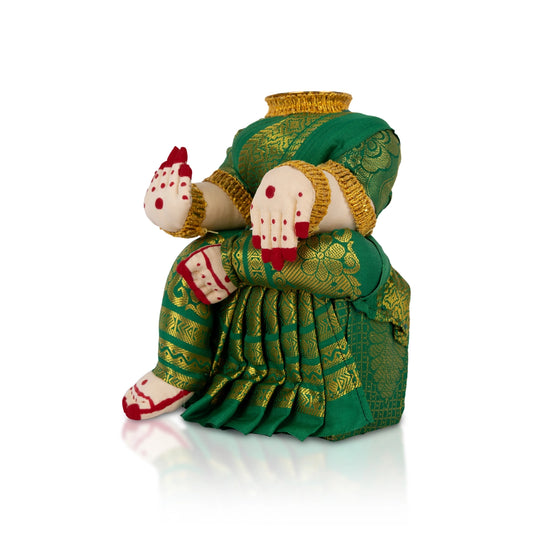 Wood Varalakshmi Stand - 7 X 4 Inches | Varalakshmi Decoration Stand/ Ammavari Stand/ Pooja Stand For Pooja Decor - Neck & Body Accessories