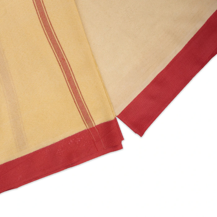 Veshti - 9 x 5 Yards | Cotton Dhoti/ Naar Madi Veshti/ Vesti for Men