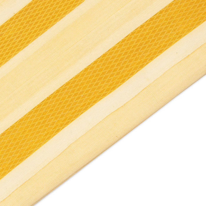 Towel - 2 Mtrs | Sandal Colour Angavastram/ Cotton Thundu/ Gold Jari Design Gamcha for Men - Shawls & Towels