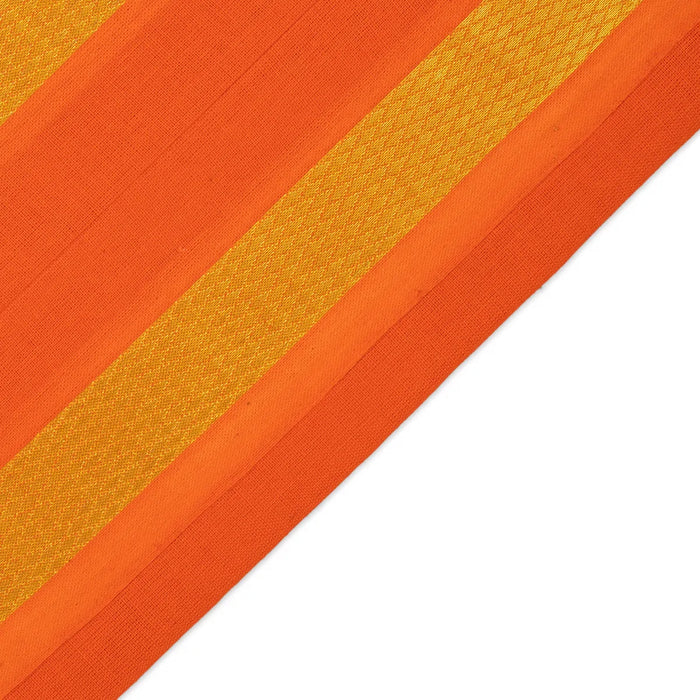 Towel - 2 Mtrs | Dark Orange Colour Angavastram/ Cotton Thundu/ Gold Jari Design Gamcha for Men - Shawls & Towels