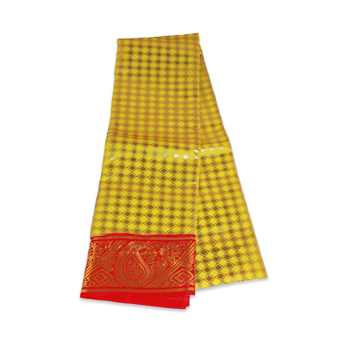 Amman Saree - 3 Mtr | Devi Dress/ Satin Material/ Deity Dress/ Saree for Goddess - Devi Dress