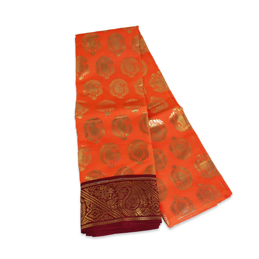 Amman Saree - 4 Mtr | Devi Dress/ Satin Material/ Deity Dress/ Saree for Goddess - Devi Dress
