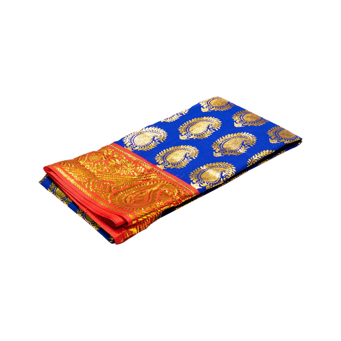 Amman Saree - 1 Mtr | Satin Pudavai/ Mango Design Saree / Zari Border Amman Saree for Deity