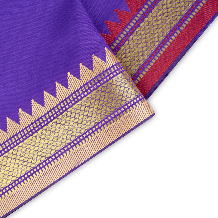 Ganesha Vastra - 34 x 50 Inches | Pillaiyar Thundu / Cotton Angavastram for Deity - Bhagwan Vastra