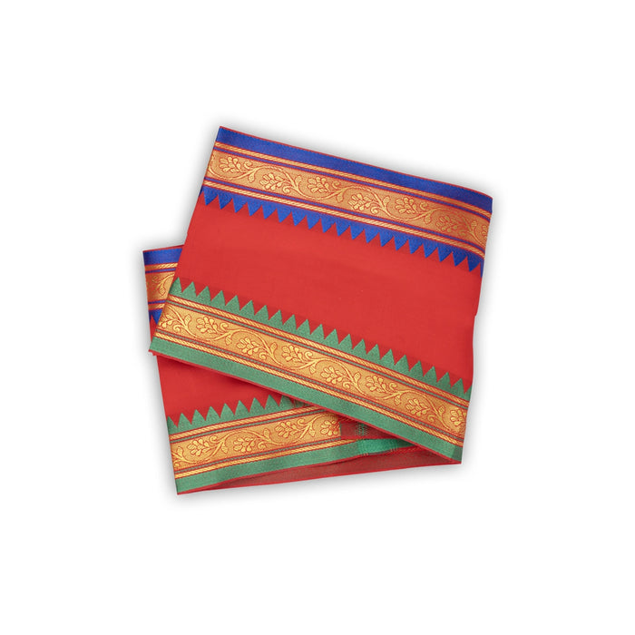 Ganesha Vastra - 34 x 50 Inches | Pillaiyar Thundu / Cotton Angavastram for Deity - Bhagwan Vastra