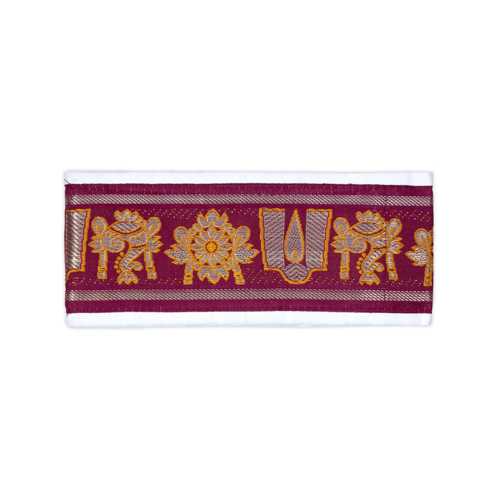 Iyer Belt - 1.25 Mtrs | Shankh Chakra Namam Design Belt/ Panchakacham Waist Belt for Vedic Rituals & Temple Wear
