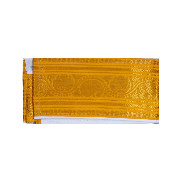 Iyer Belt Plain - 1.25 Mtrs | Brahmin Iyer Belt/ Panchakacham Waist Belt for Vedic Rituals, Pooja & Temple Wear