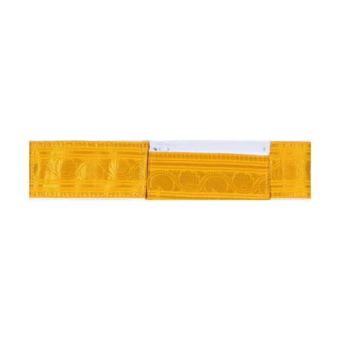 Iyer Belt Plain - 1.25 Mtrs | Brahmin Iyer Belt/ Panchakacham Waist Belt for Vedic Rituals, Pooja & Temple Wear
