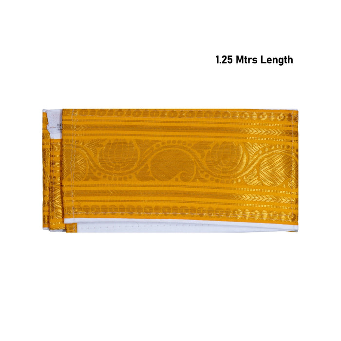 Iyer Belt Plain - 1.25 Mtrs | Brahmin Iyer Belt/ Panchakacham Waist Belt for Vedic Rituals, Pooja & Temple Wear