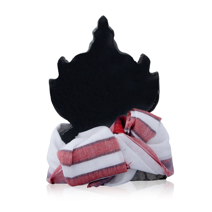 Ganesha Vastra - 14 x 9 Inches | Pillaiyar Thundu/ Half White with Red Colour Cotton Angavastram for Deity - Bhagwan Vastra