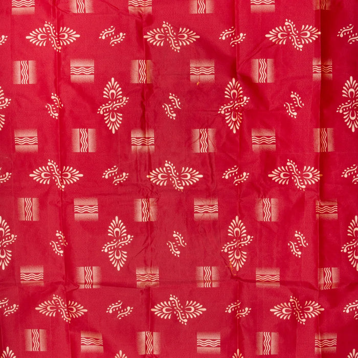 Meenakshi Amman Design Pooja Screen - 5 X 3.5 Feet | Satin Curtain/ Temple Screen/ Decorative Curtain For Home - Deity Curtain