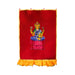 Lakshmi Murti Design Pooja Screen- 5 X 3.5 Feet | Satin Curtain/ Temple Screen/Decorative Curtain For Pooja Room - Deity Curtain