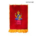 Lakshmi Murti Design Pooja Screen- 5 X 3.5 Feet | Satin Curtain/ Temple Screen/Decorative Curtain For Pooja Room - Deity Curtain