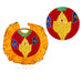 Peacock And Vel Design Aalavattam Visiri - 1.5 Feet | Velvet Hand Fan/ Embroidered Pooja Fan For Aarti Rituals - Pooja Accessories