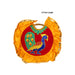 Peacock And Vel Design Aalavattam Visiri - 1.5 Feet | Velvet Hand Fan/ Embroidered Pooja Fan For Aarti Rituals - Pooja Accessories