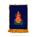 Kamakshi Amman Design Pooja Screen- 5 X 3.5 Feet | Satin Curtain/ Temple Screen/ Decorative Curtain For Home - Deity Curtain