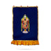 Balaji Murti Design Pooja Screen- 5 X 3.5 Feet | Satin Curtain/ Temple Screen/ Decorative Curtain For Pooja Room - Deity Curtain