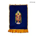 Balaji Murti Design Pooja Screen- 5 X 3.5 Feet | Satin Curtain/ Temple Screen/ Decorative Curtain For Pooja Room - Deity Curtain