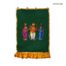 Murugan Valli Deivanai Design Pooja Screen- 5 X 3.5 Feet | Satin Curtain/ Temple Screen For Temple & Pooja Room - Deity Curtain