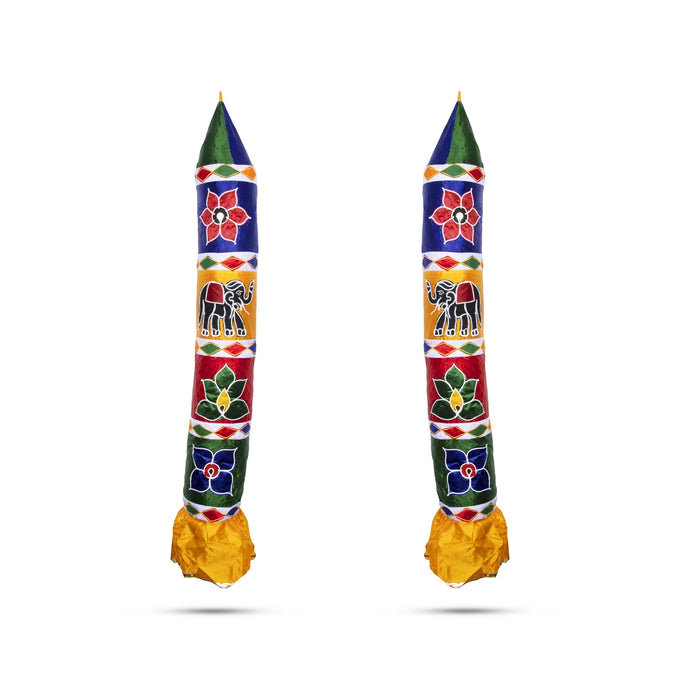 Thombai Pair - 6 Feet | 2 Pcs/ Satin Temple Thombai / Decorative Thombai / Traditional Thombai for Decoration
