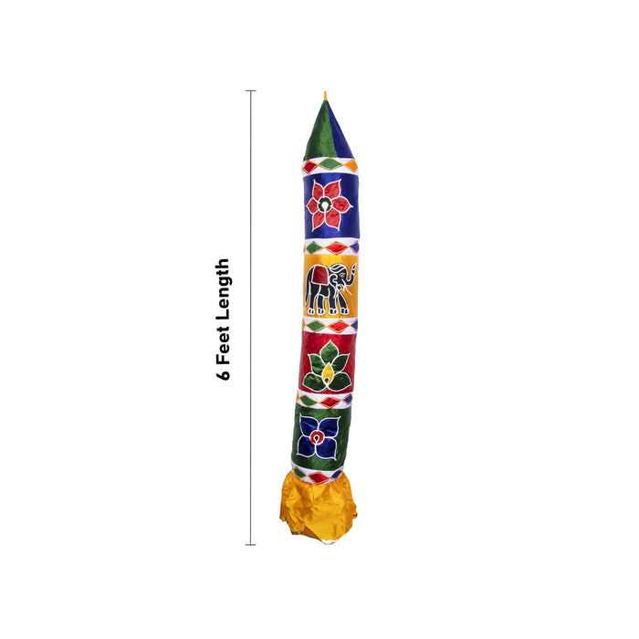 Thombai Pair - 6 Feet | 2 Pcs/ Satin Temple Thombai / Decorative Thombai / Traditional Thombai for Decoration